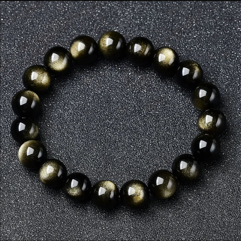 El Yapımı Obsidyen Taşlı Bileklik – Ruhsal Denge & Şıklık
