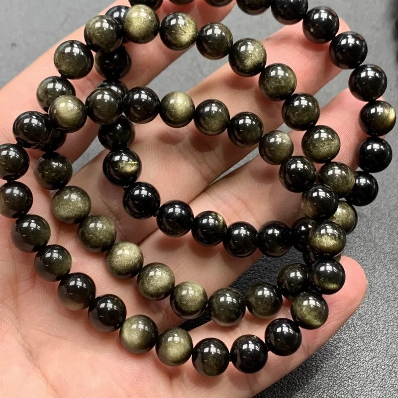 El Yapımı Obsidyen Taşlı Bileklik – Ruhsal Denge & Şıklık