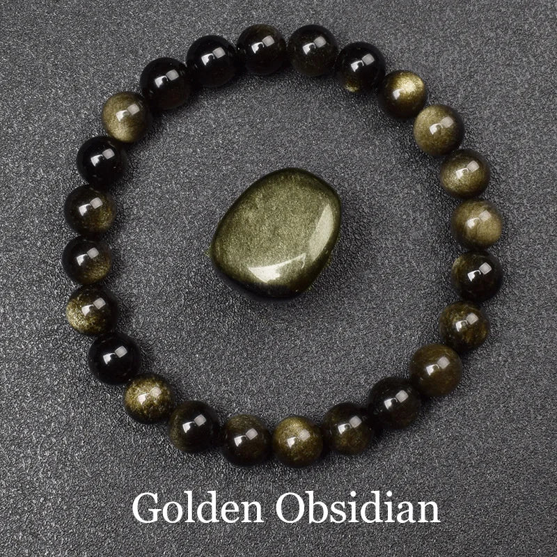 El Yapımı Obsidyen Taşlı Bileklik – Ruhsal Denge & Şıklık
